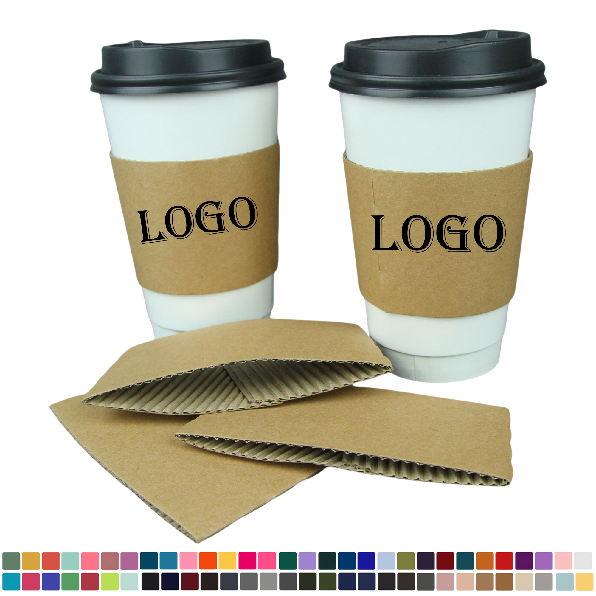 Corrugated Cup Holder for Coffee/Tea MOQ300 2