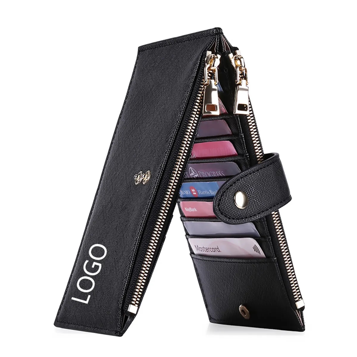Womens Walllet RFID Blocking Bifold Multi Card 3
