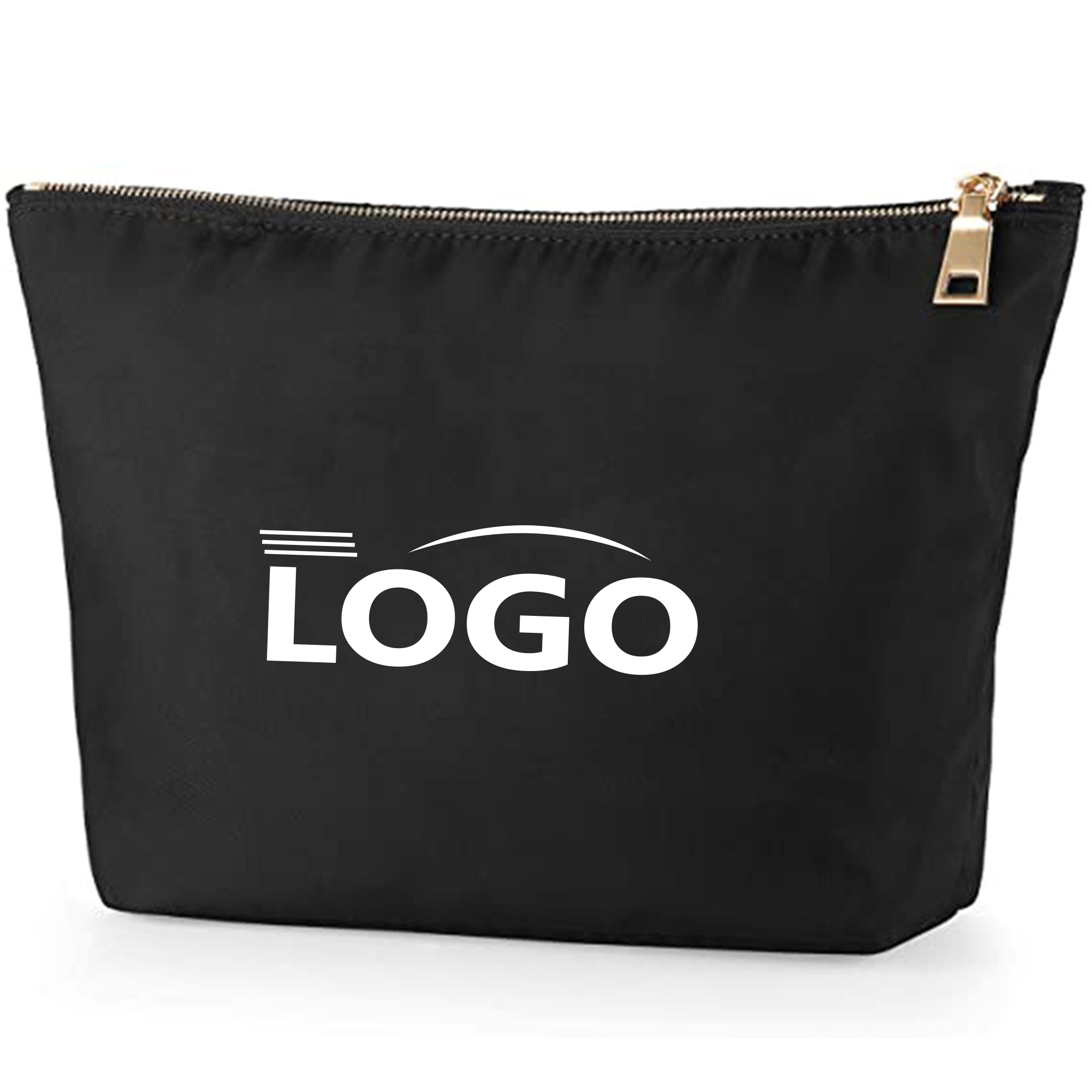 Nylon travel cosmetic bag with zipper, customizable logo 2