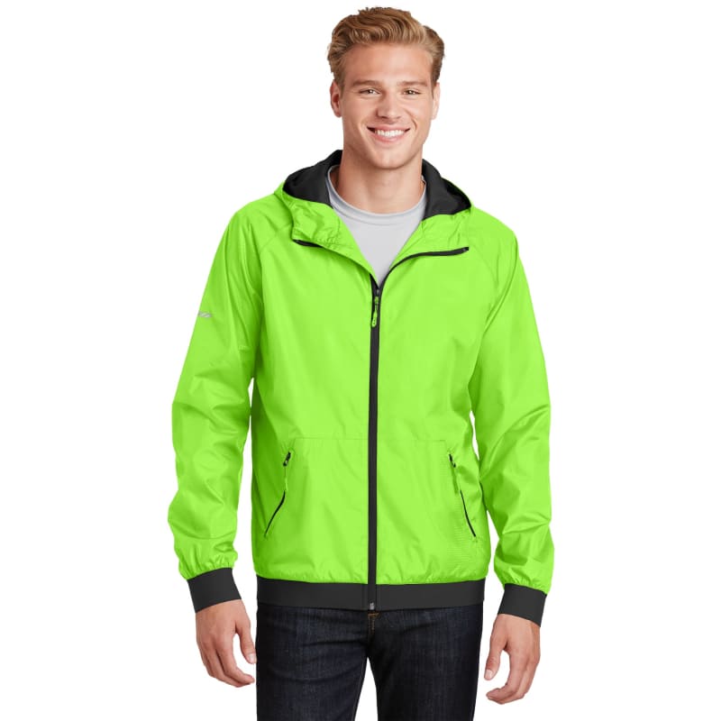 Sport-Tek Embossed Hooded Wind Jacket. 23