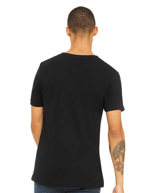 Unisex Textured Jersey V-Neck Tee - 3655 64