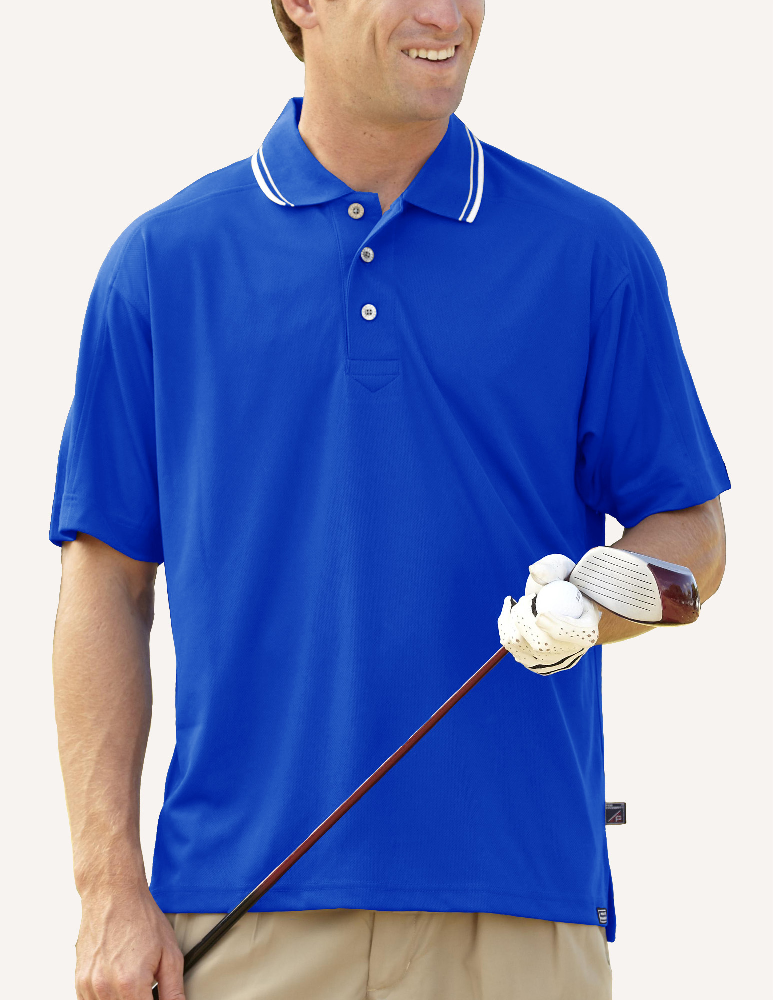 Men's Pacifica Birds Eye Solid Polo Shirt 8