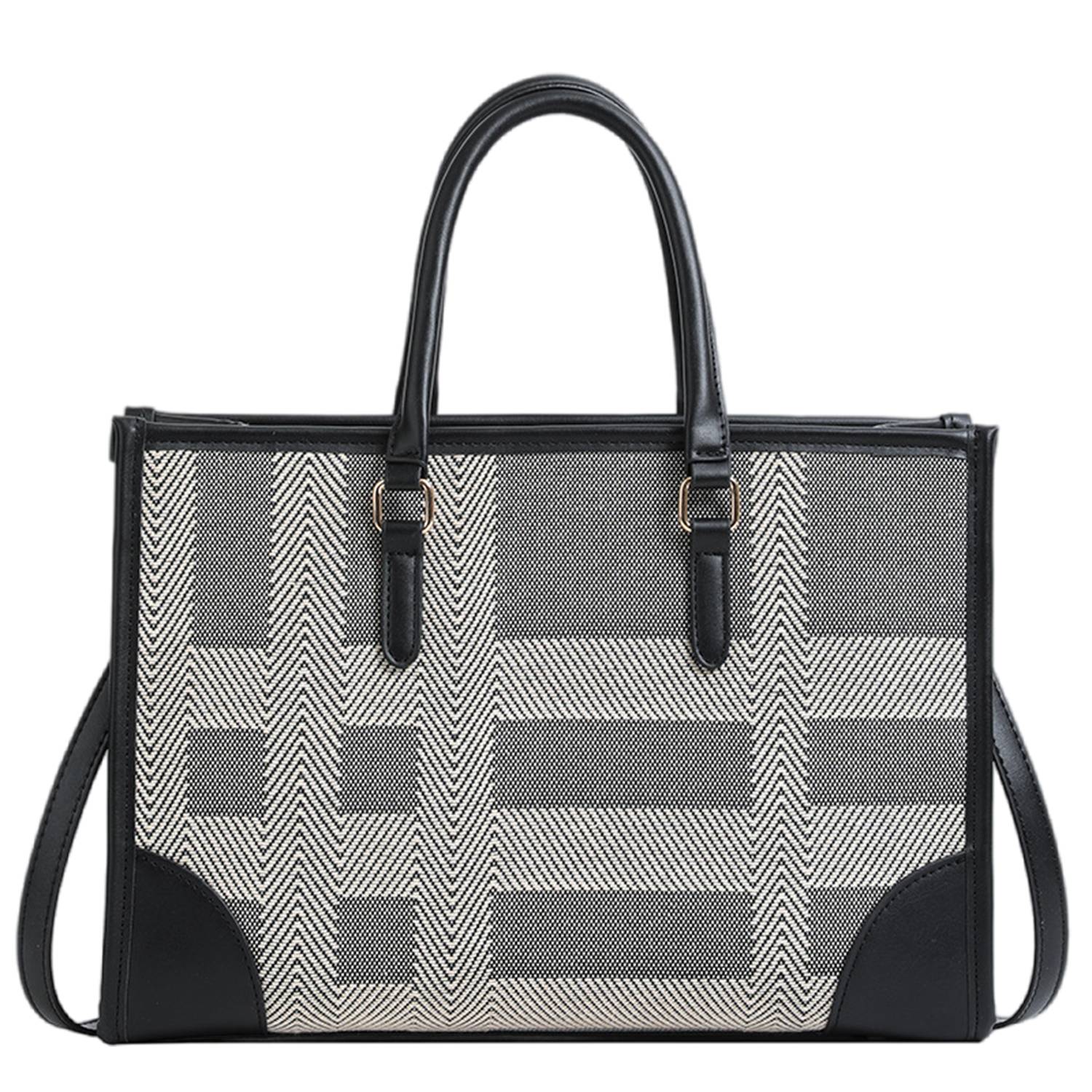 Canvas Tote Bag Large Capacity Twill Clash Color, custom tote bag with logo imprint 4