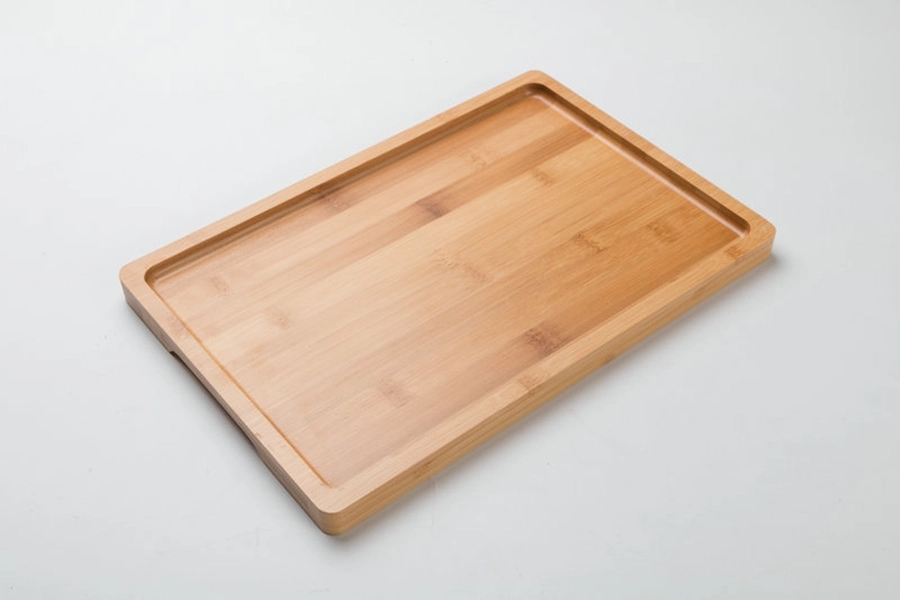 Square Wood Dinner Plate 2