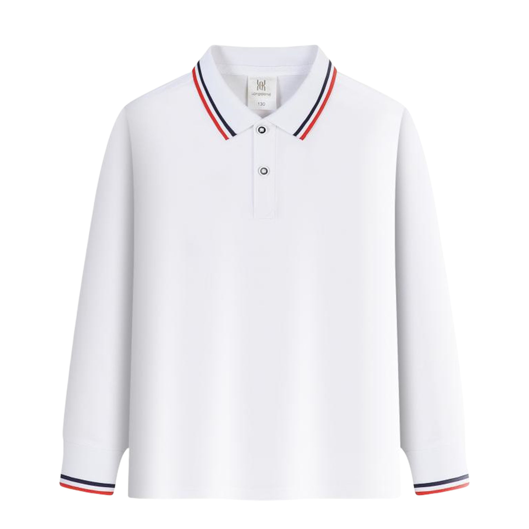 Custom Kids Polo Shirts Long Sleeve T-Shirts for Fall Boys Girls 7