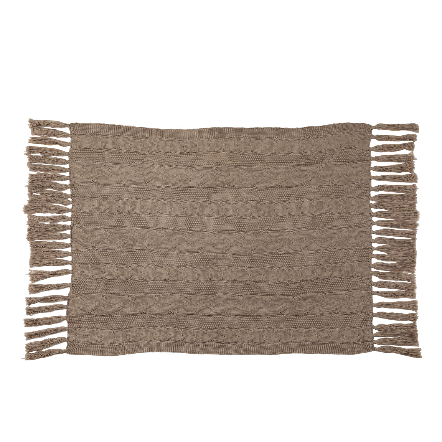 50x60 Chunky Knit with 9 fringes 1