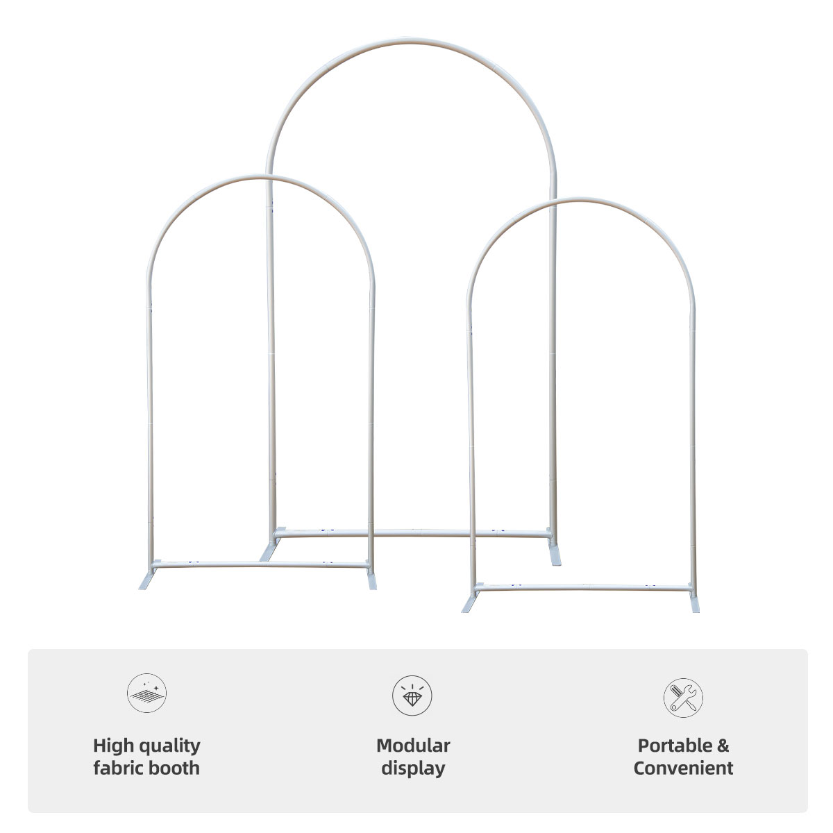 3-Piece Arched Display - Kit A - 1 Side Imprint 2