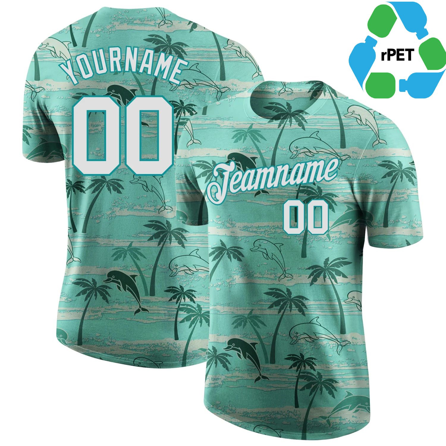 Men's rPET Recycled 100% Polyester Sublimation Performance T-Shirt 2