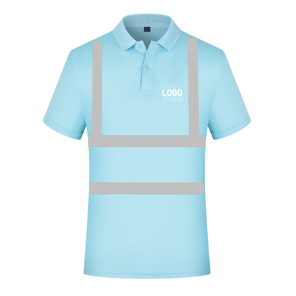 High Visibility Reflective Construction Safety Polo T Shirt 6