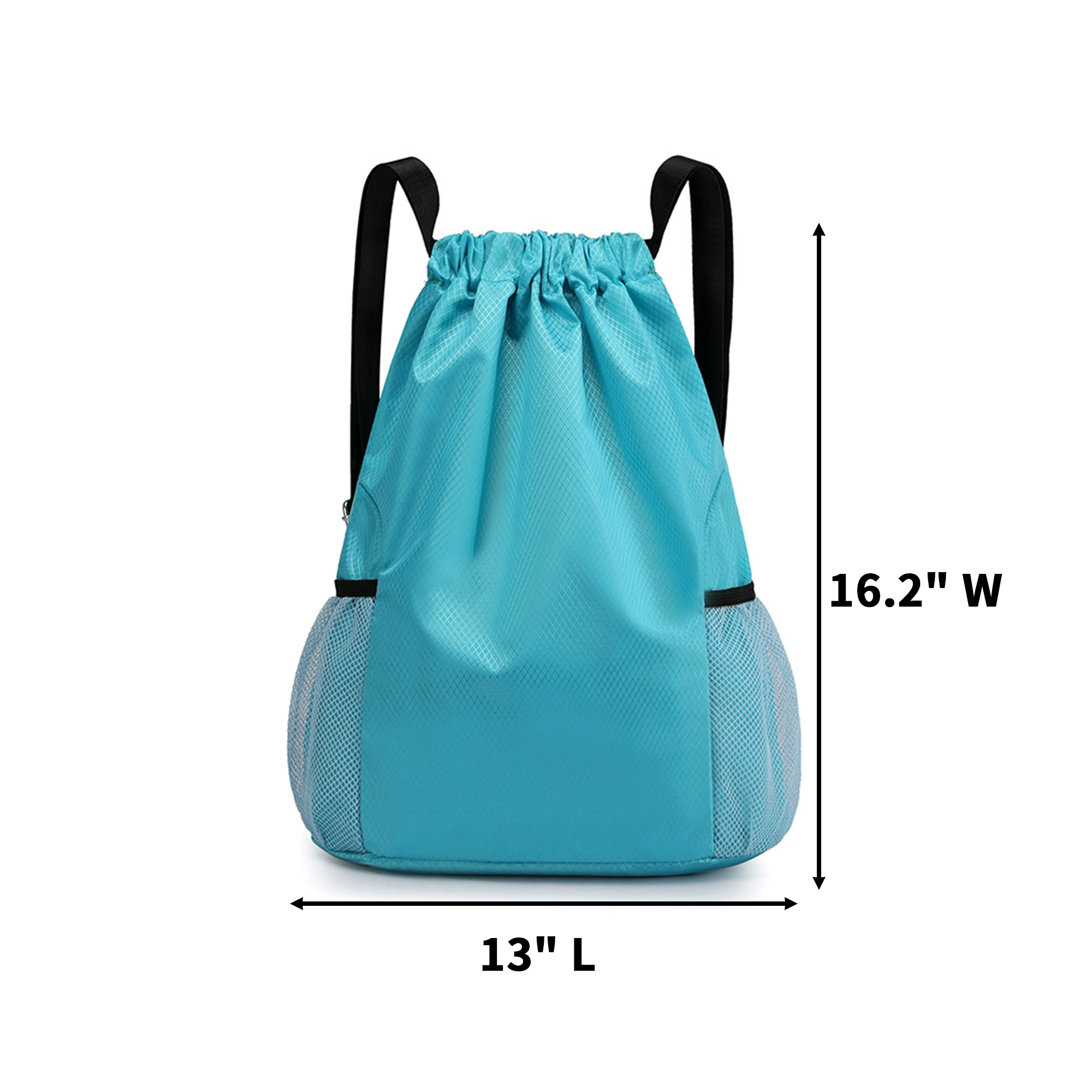 High Density Oxford Drawstring Backpack With Side Pockets 11
