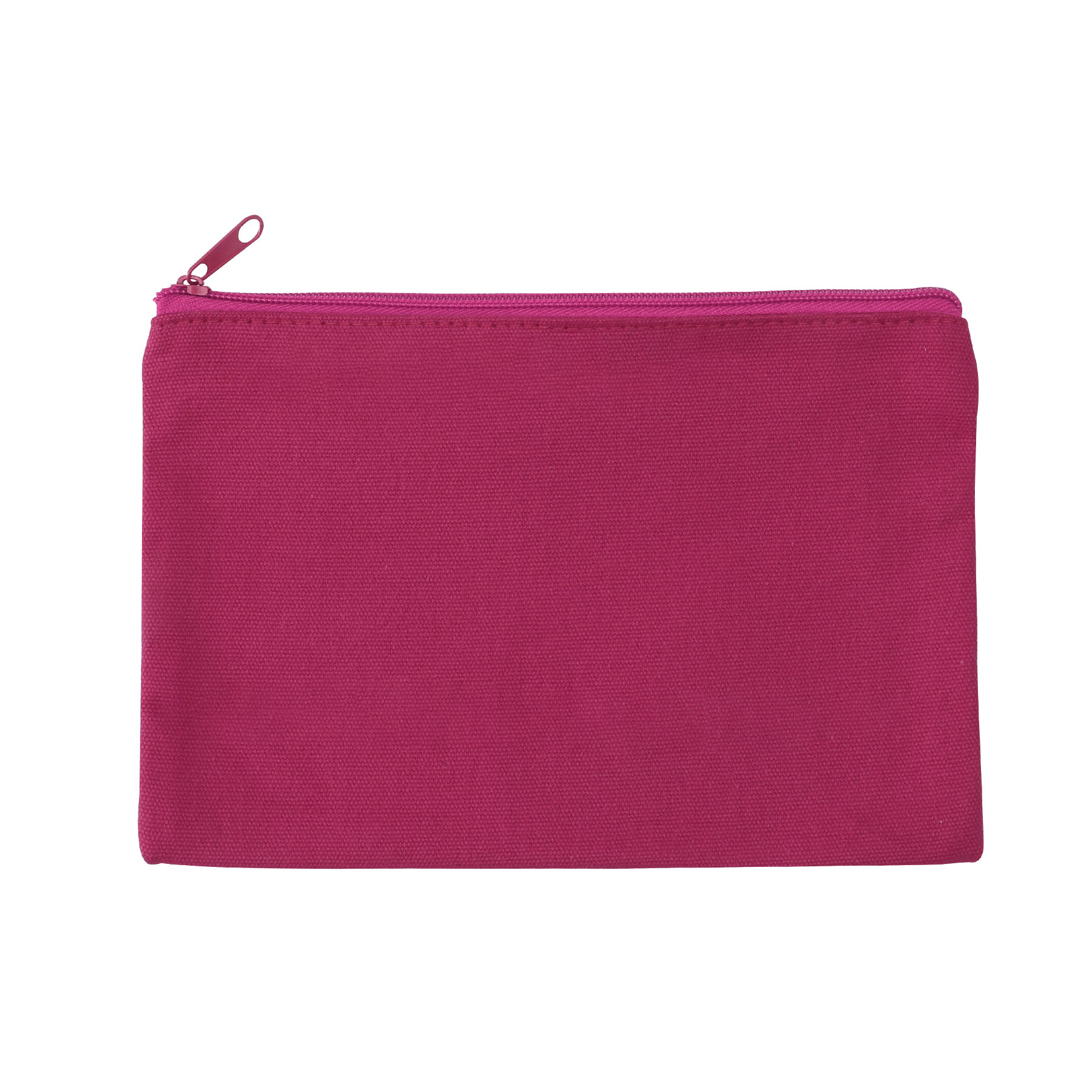 9" X 6" Cotton Canvas Zippered Pouch For Cosmetics, Toiletries & Tech Accessories 32