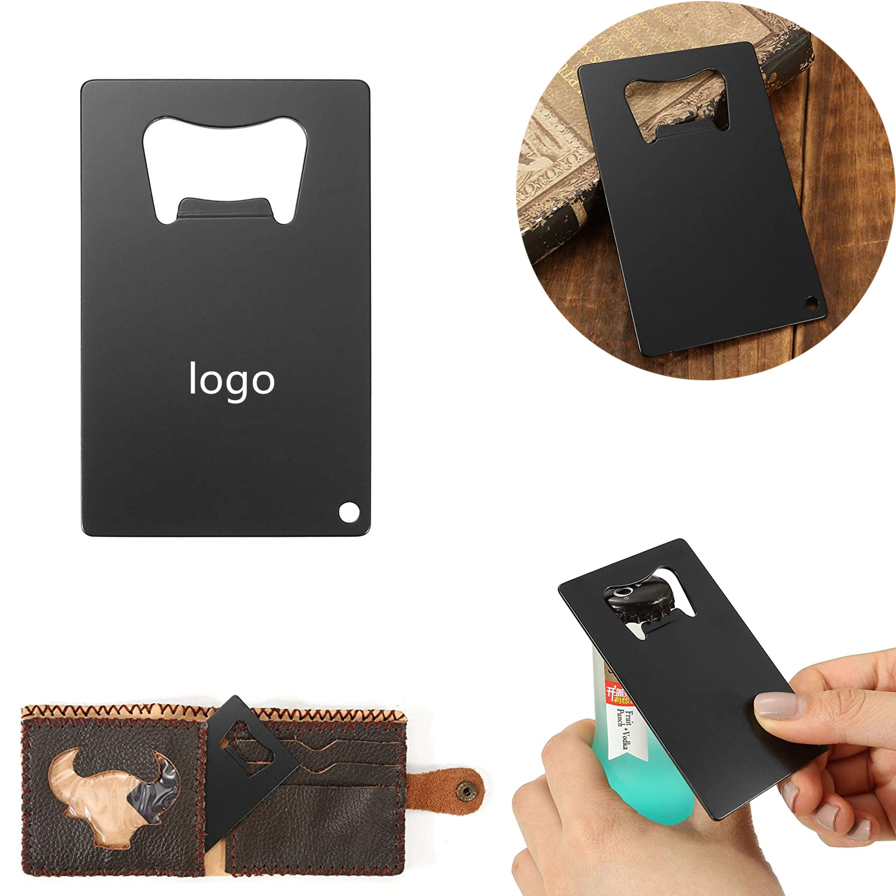 Stainless Steel Credit Card Size Beer Bottle Opener 2