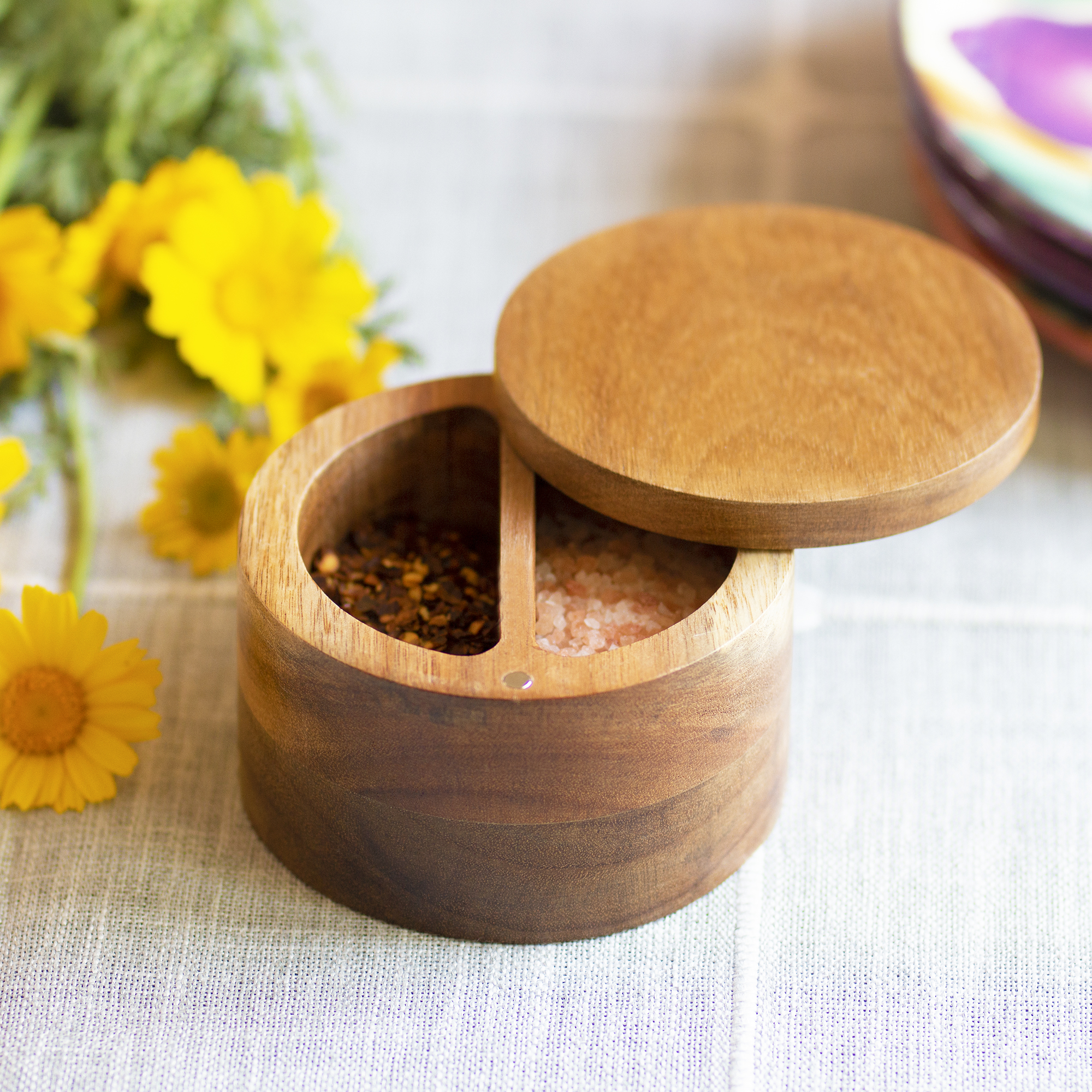 Acacia Duet Salt Box 2