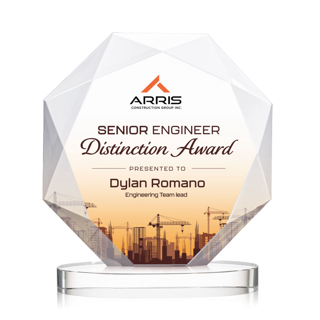 Kitchener VividPrint™ Award on Alberton Base - Starfire 3