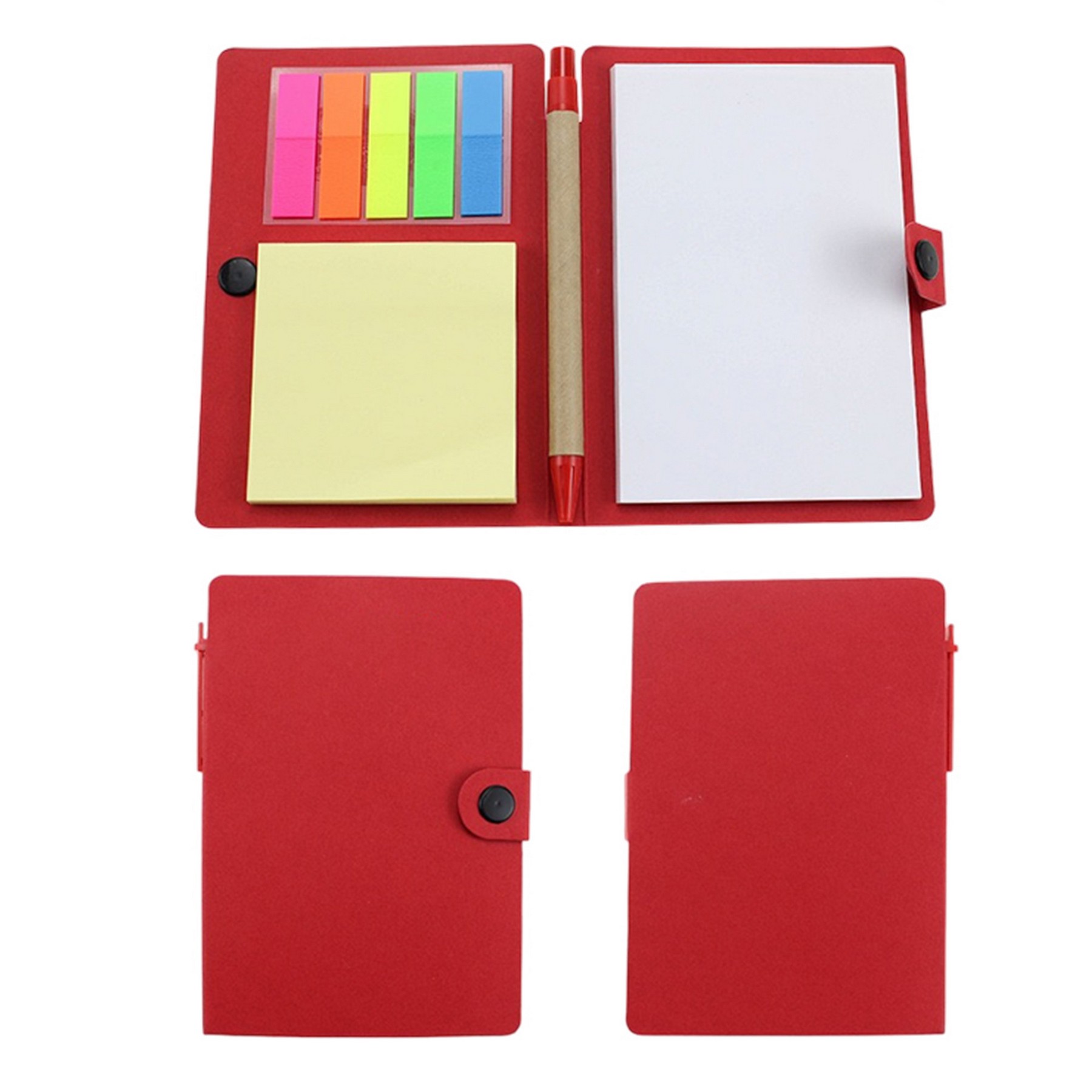 Eco Snap Notebooks W/Sticky Notes Flags And Pen 6