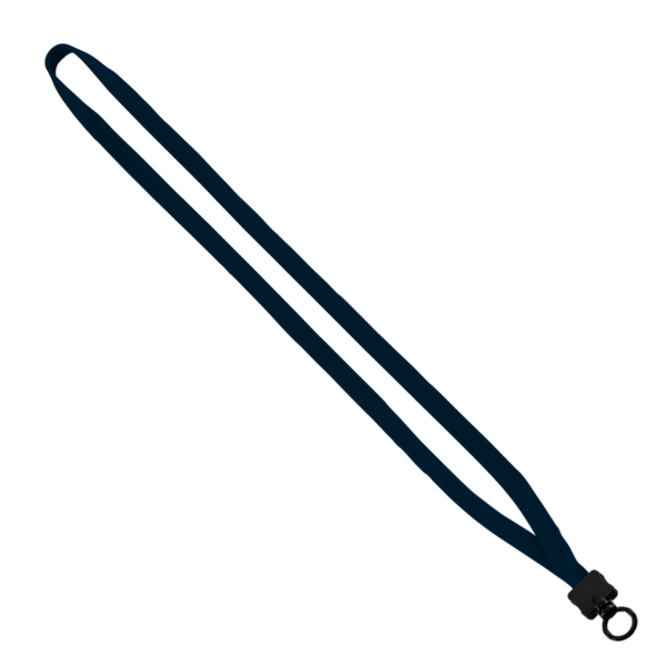 1/2" Cotton Lanyard with Plastic Clamshell & O-Ring 26