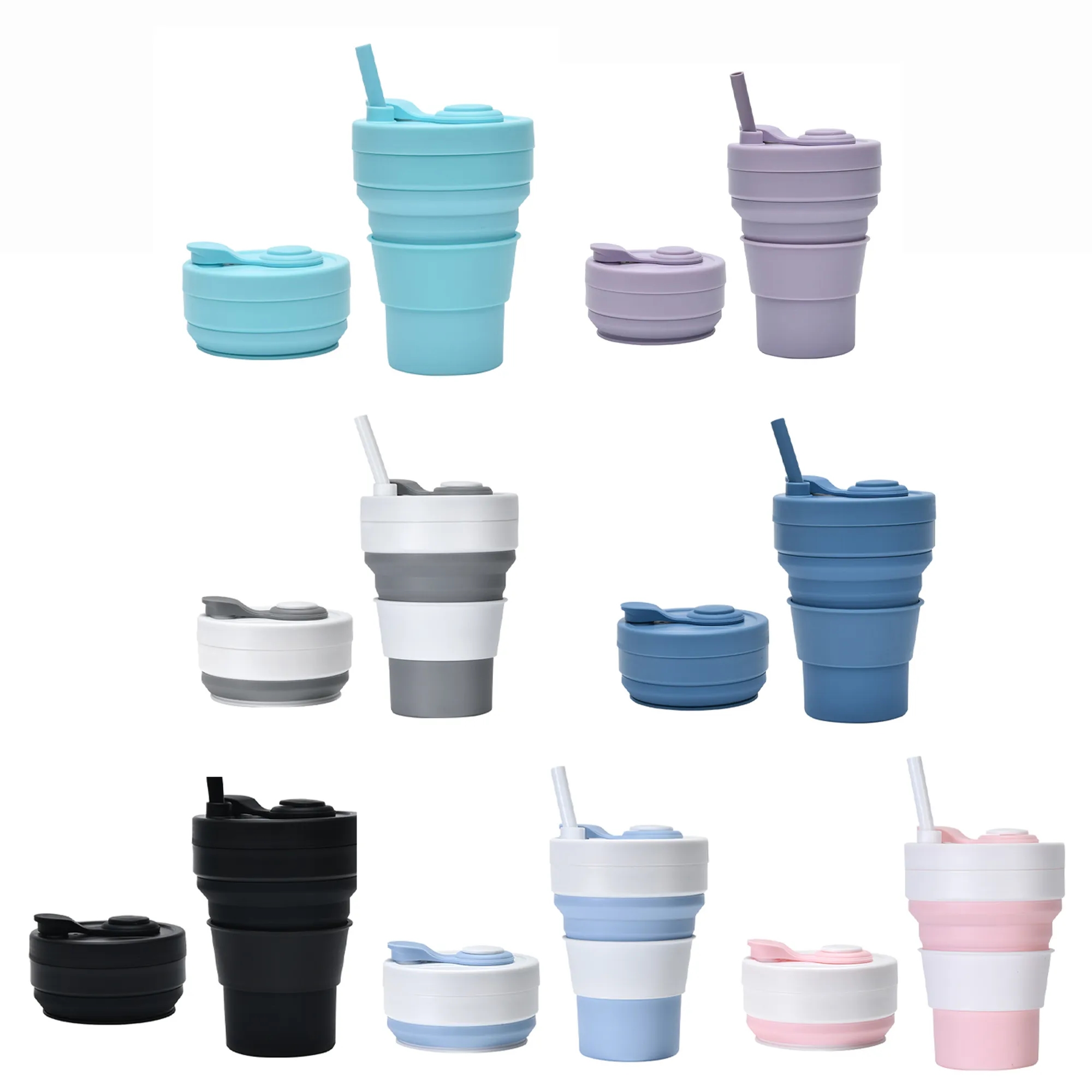 12oz Collapsible Travel Silicone Cup 5
