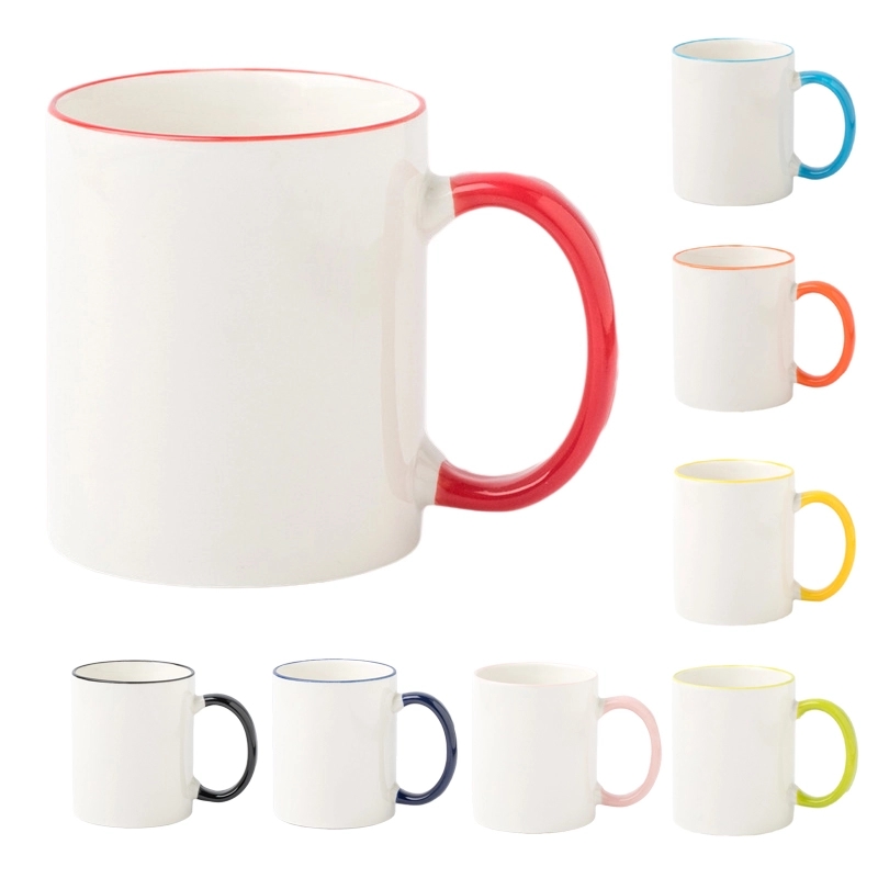 Custom 11 oz. C-handle Ceramic Mugs 3