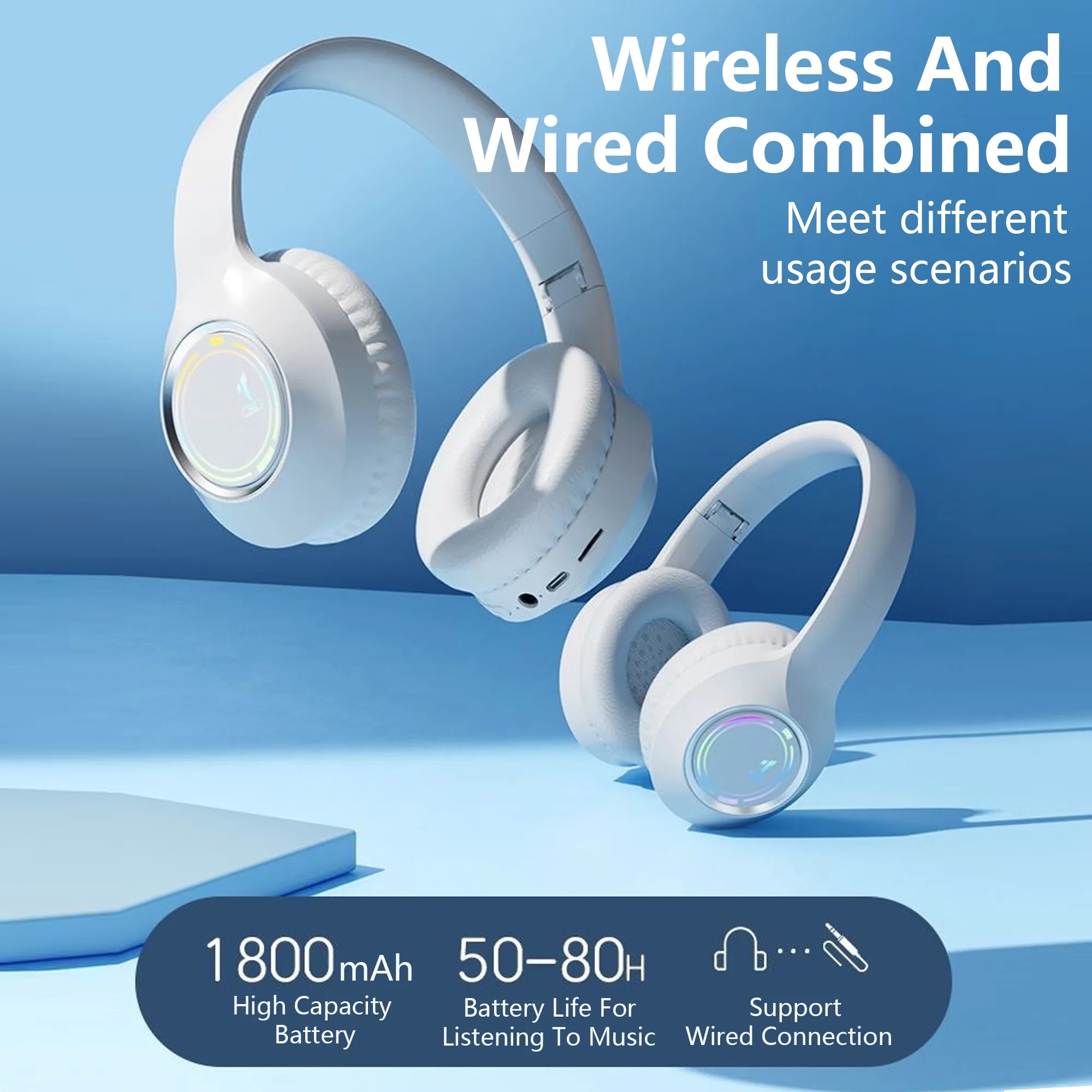 Foldable Wireless Over Ear Headphones 9
