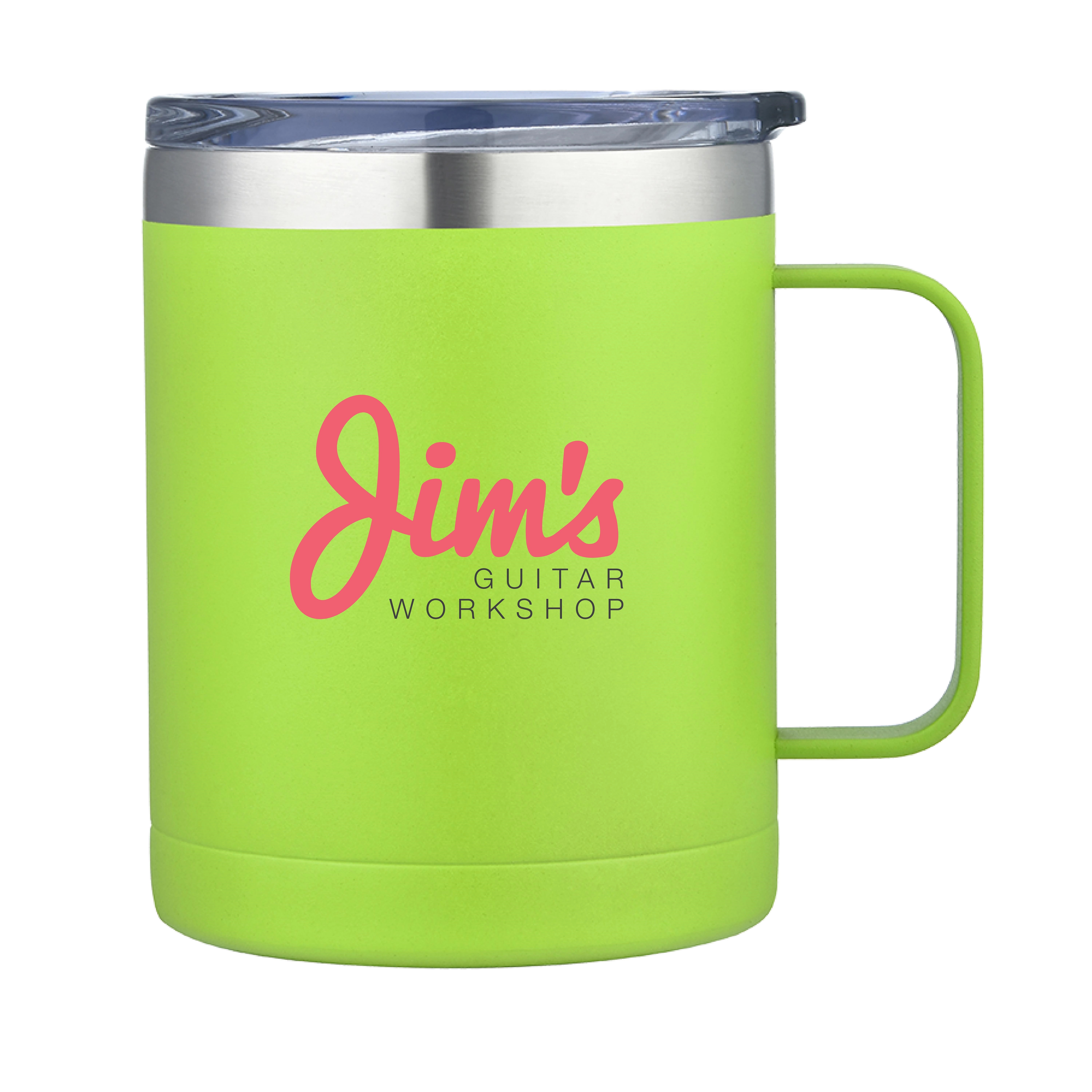 ALPHEUS - 14 OZ STAINLESS STEEL CAMPING MUG WITH HANDLE 4