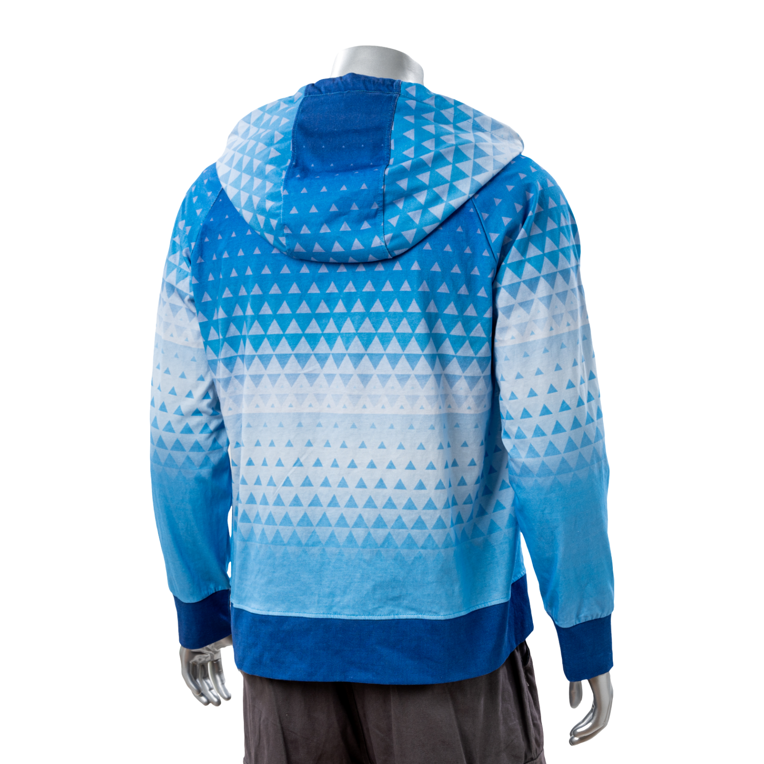 100% Cotton Full Color Reactive Digital Print Men's Zipper Hoodie w/ Pocket - 7.4 oz 2