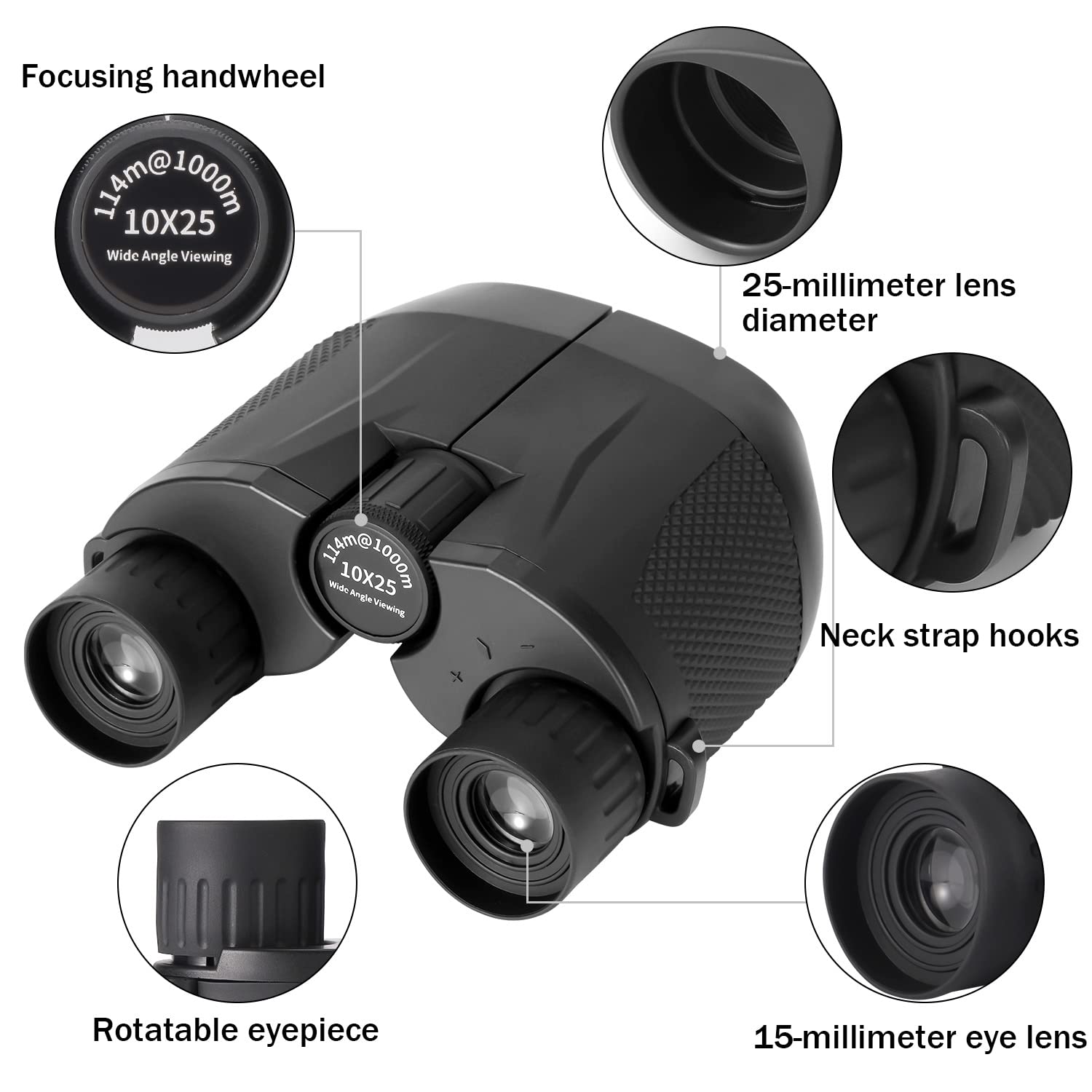 Portable HD Binoculars - Clear View for Outdoor Use 2