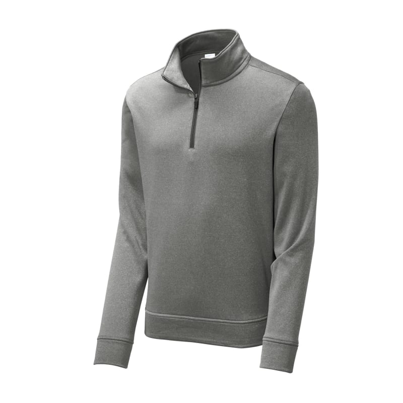 Sport-Tek PosiCharge Sport-Wick Heather Fleece 1/4-Zip Pullover., custom hoodie or sweatshirt with logo imprint 16