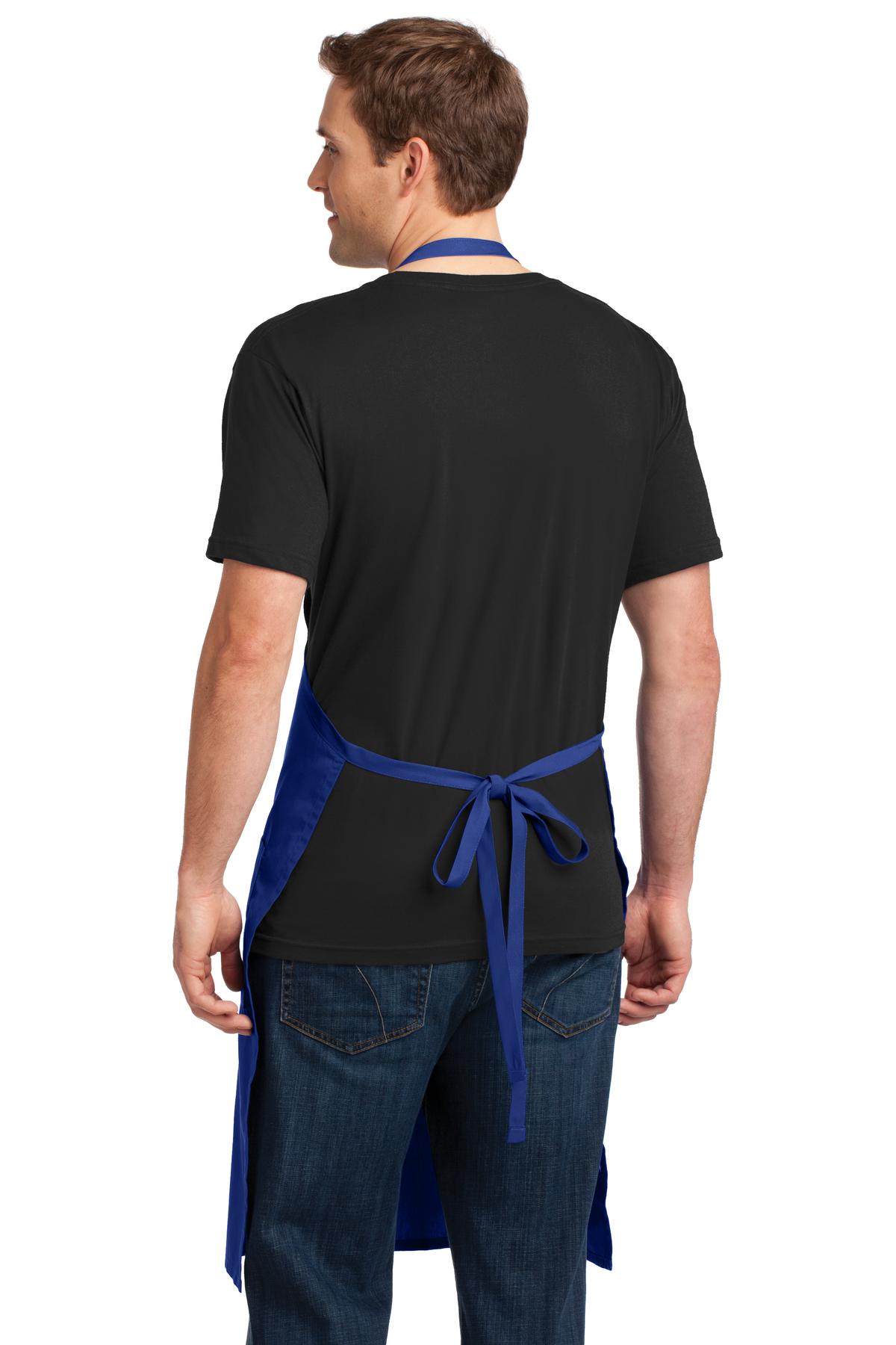 Port Authority Easy Care Extra Long Bib Apron with Stain Release. A700 20