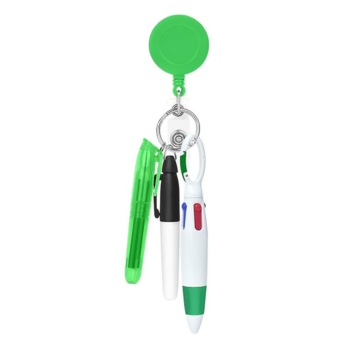 Mini Nurse Ballpoint Pen Badge Clip Highlighter Marker Set 9