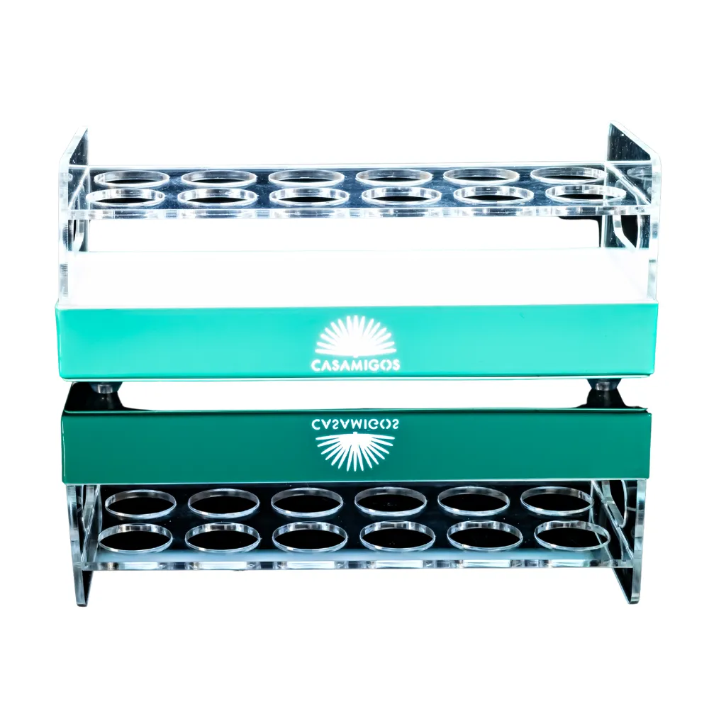 Rectangular Metal LED Shot Tray 7