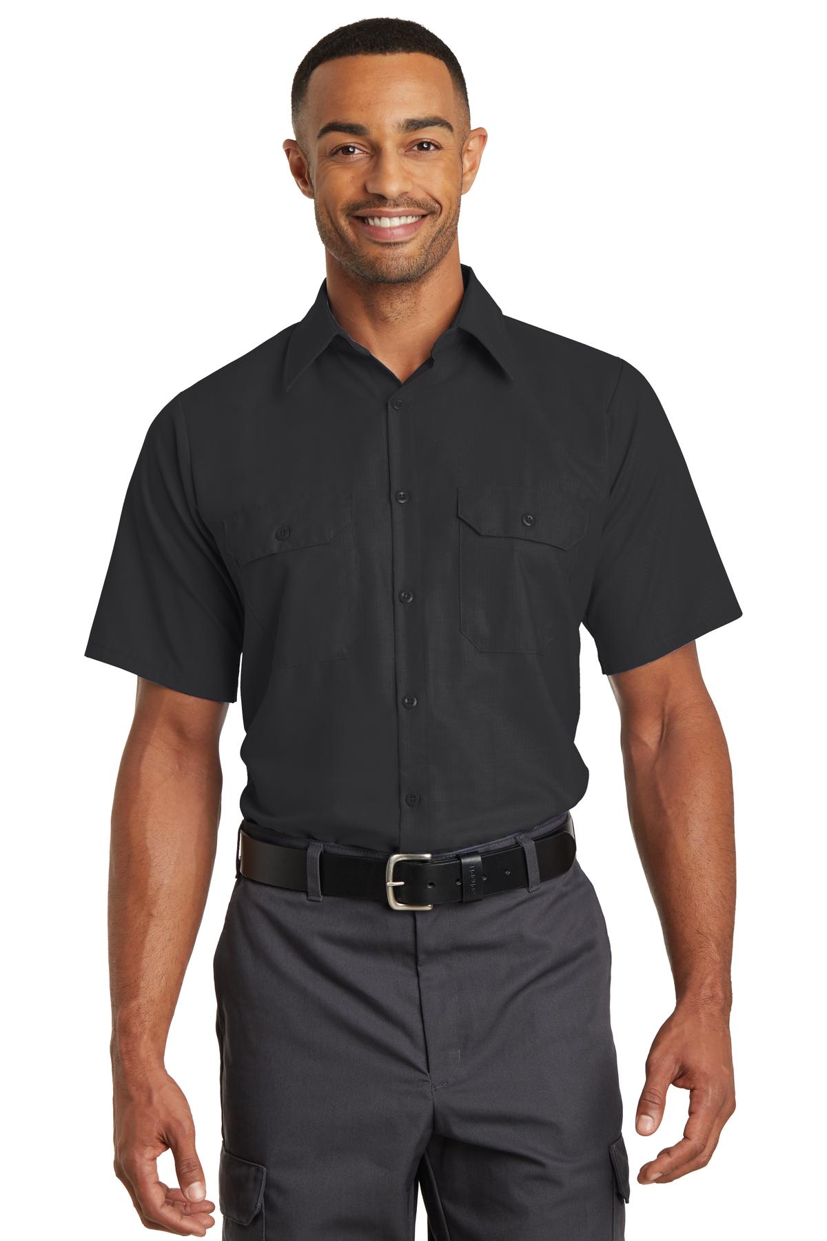 Red Kap Short Sleeve Solid Ripstop Shirt. SY60 4
