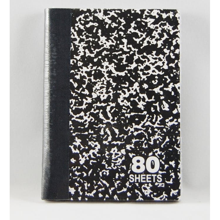 Mini Marbled Composition Books - 2 Pack 80 Sheets Wide Ruled 1