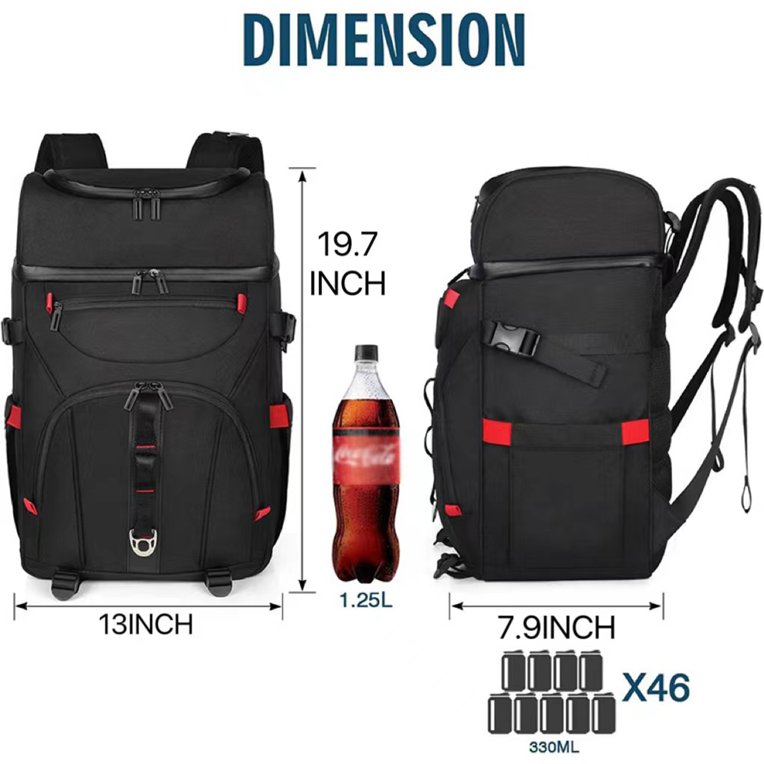 Backpack Cooler Insulated Leak ProofLarge Lunch Bag 5