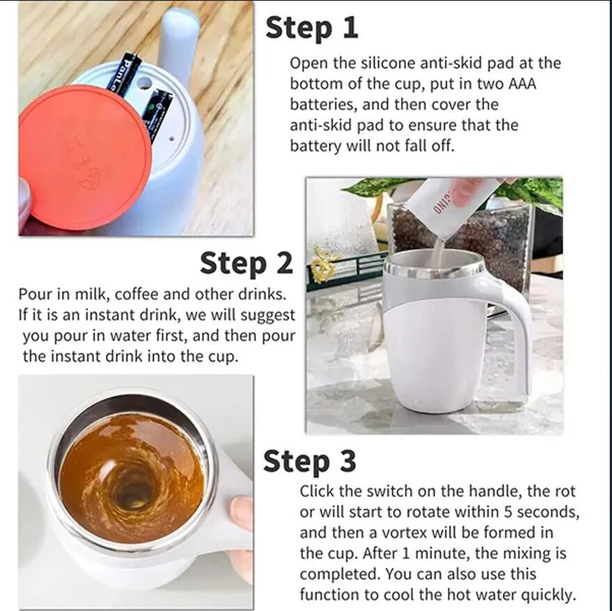 Self Stirring Mixing Mug 3