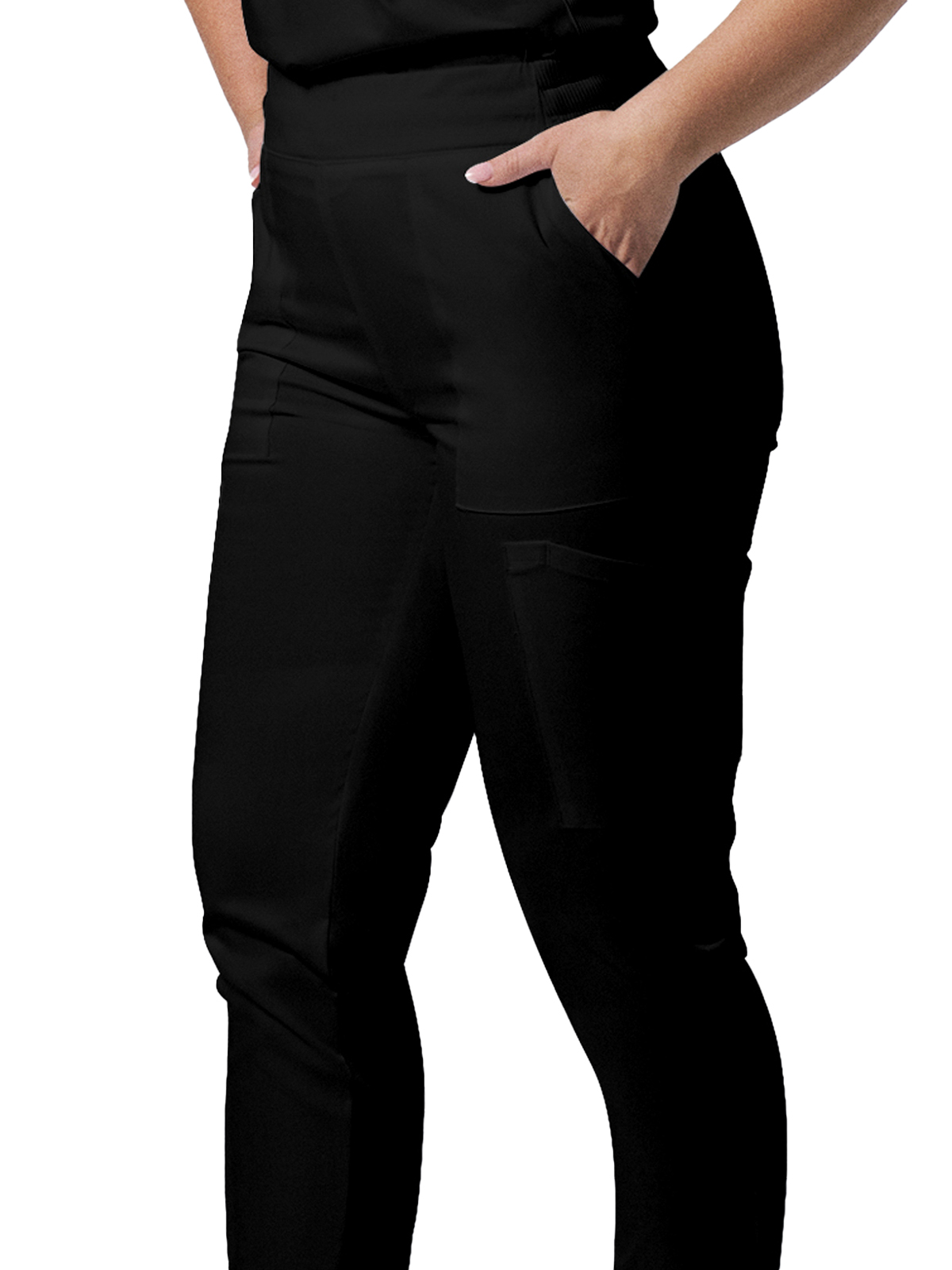 Landau - ProFlex - Women's Six-Pocket Mid-Rise Elastic-Back Waist Jogger Pant 5