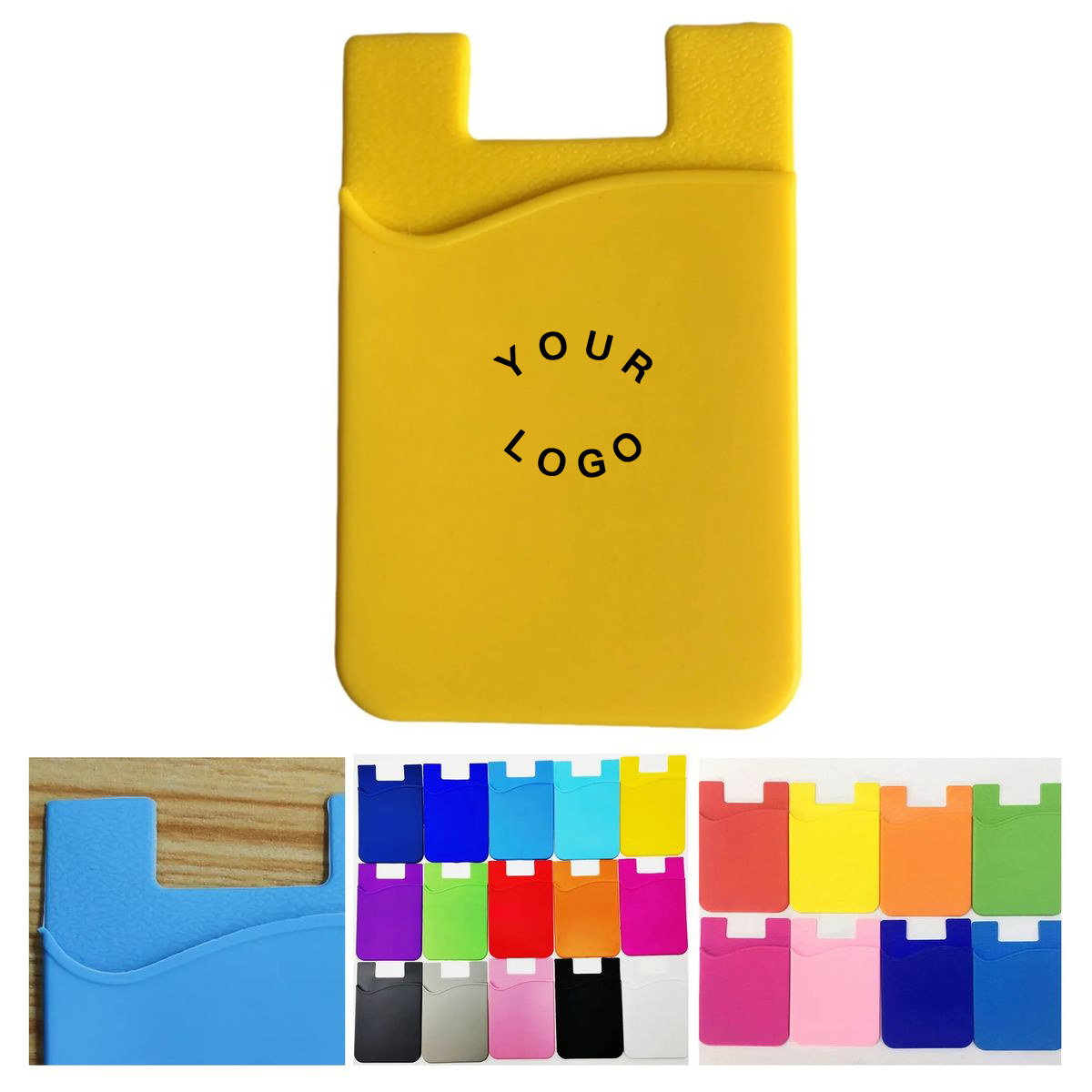 Anti Slip Silicone Wallet for Phones and Cards 11
