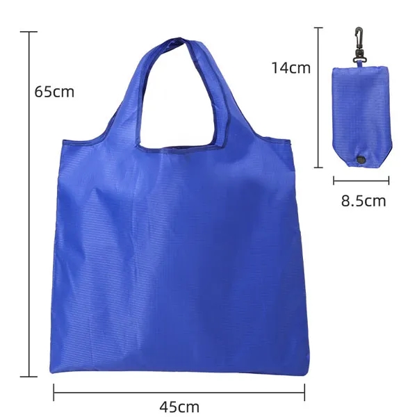 Large Santorini Foldaway Shopping Tote Bag - 210D Polyester 6