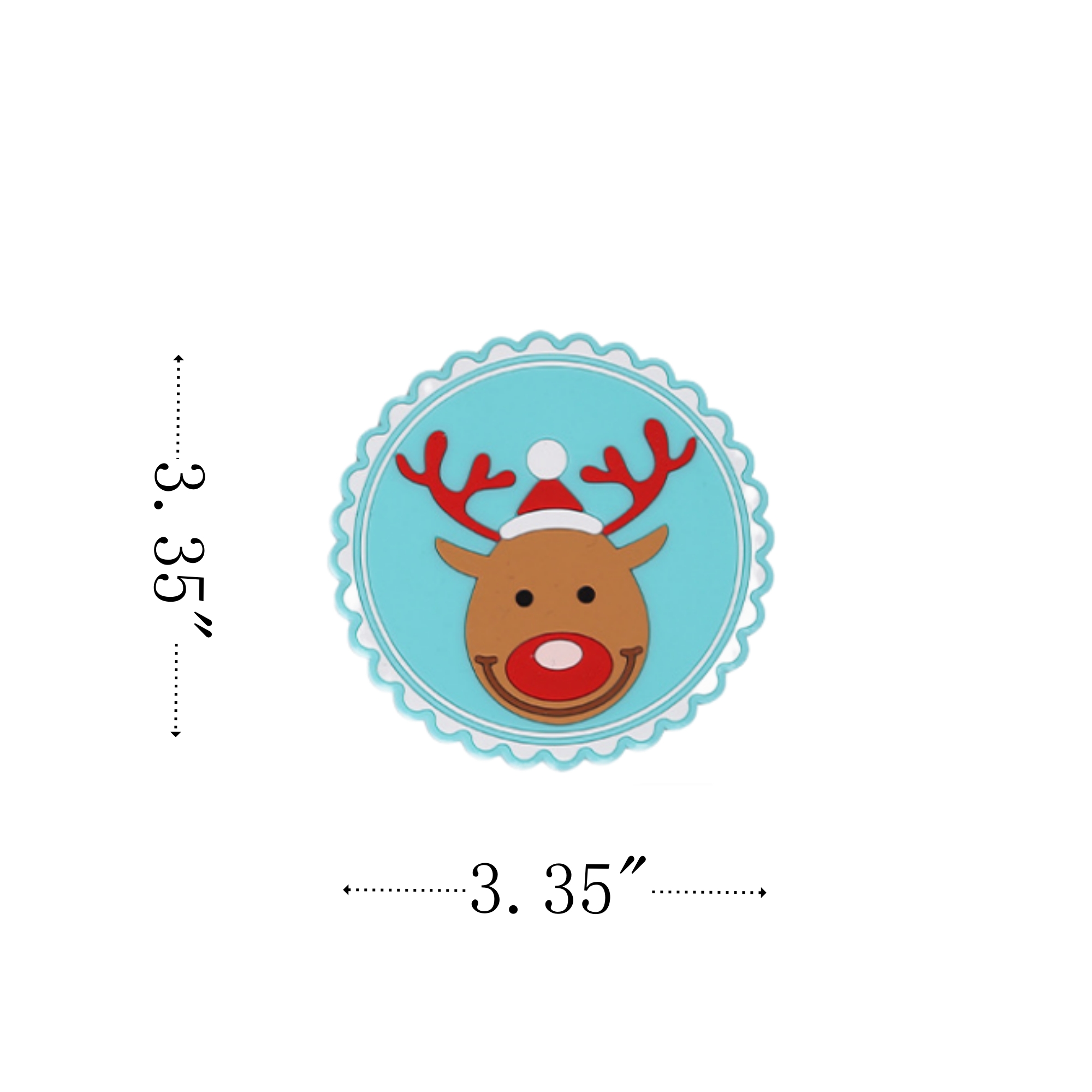 Christmas Rubber Vacation Drink Cup Coasters 5