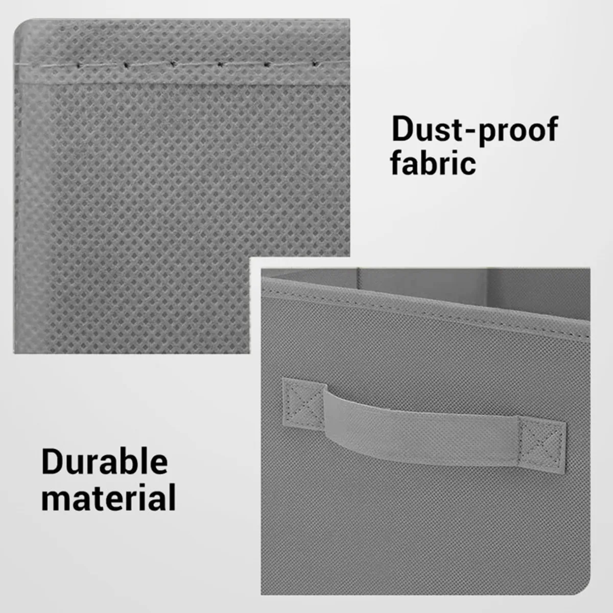 21L Foldable Fabric Storage Box Cube Drawer Folding Wardrobe 8