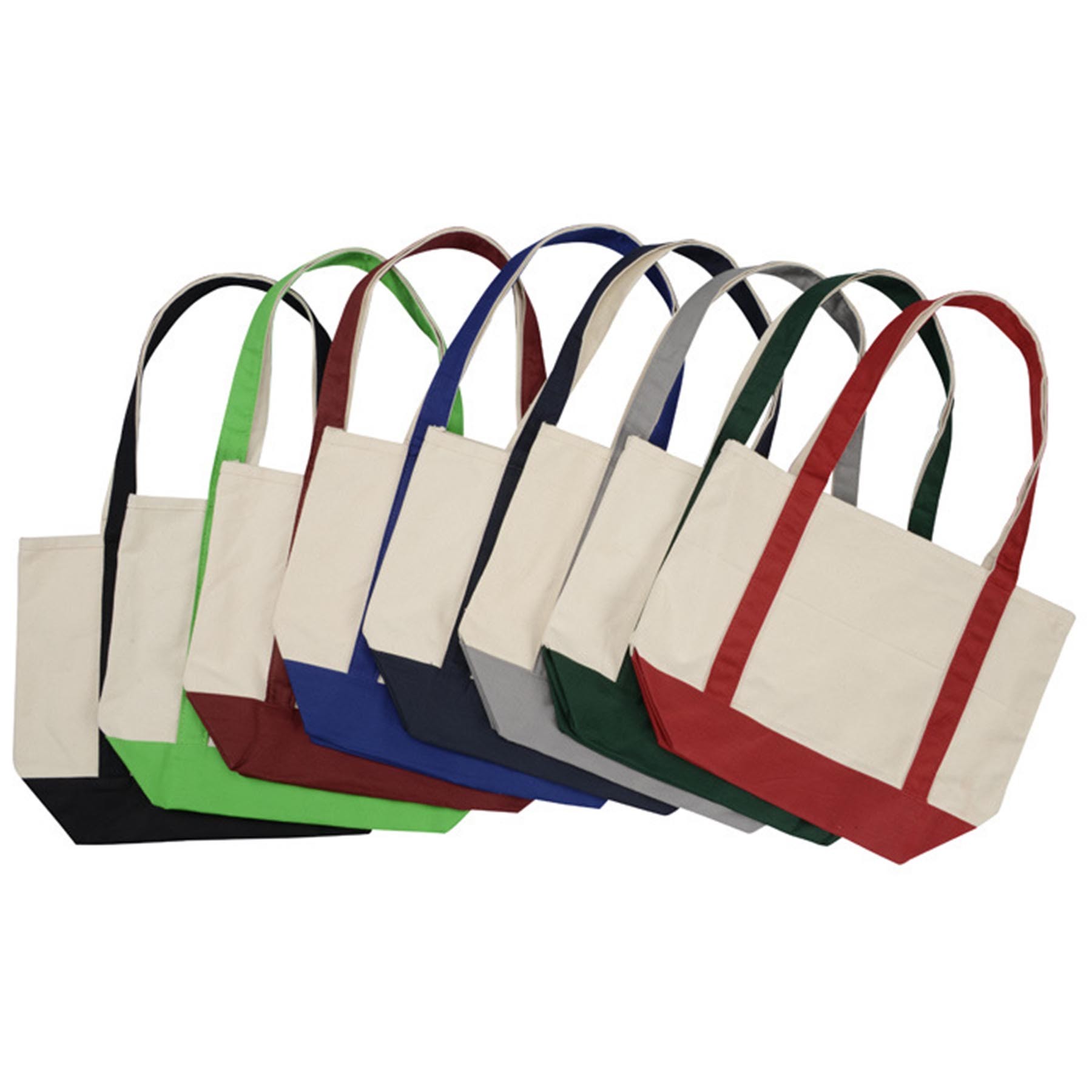 Canvas Gusseted Tote Bag, custom tote bag with logo imprint 2