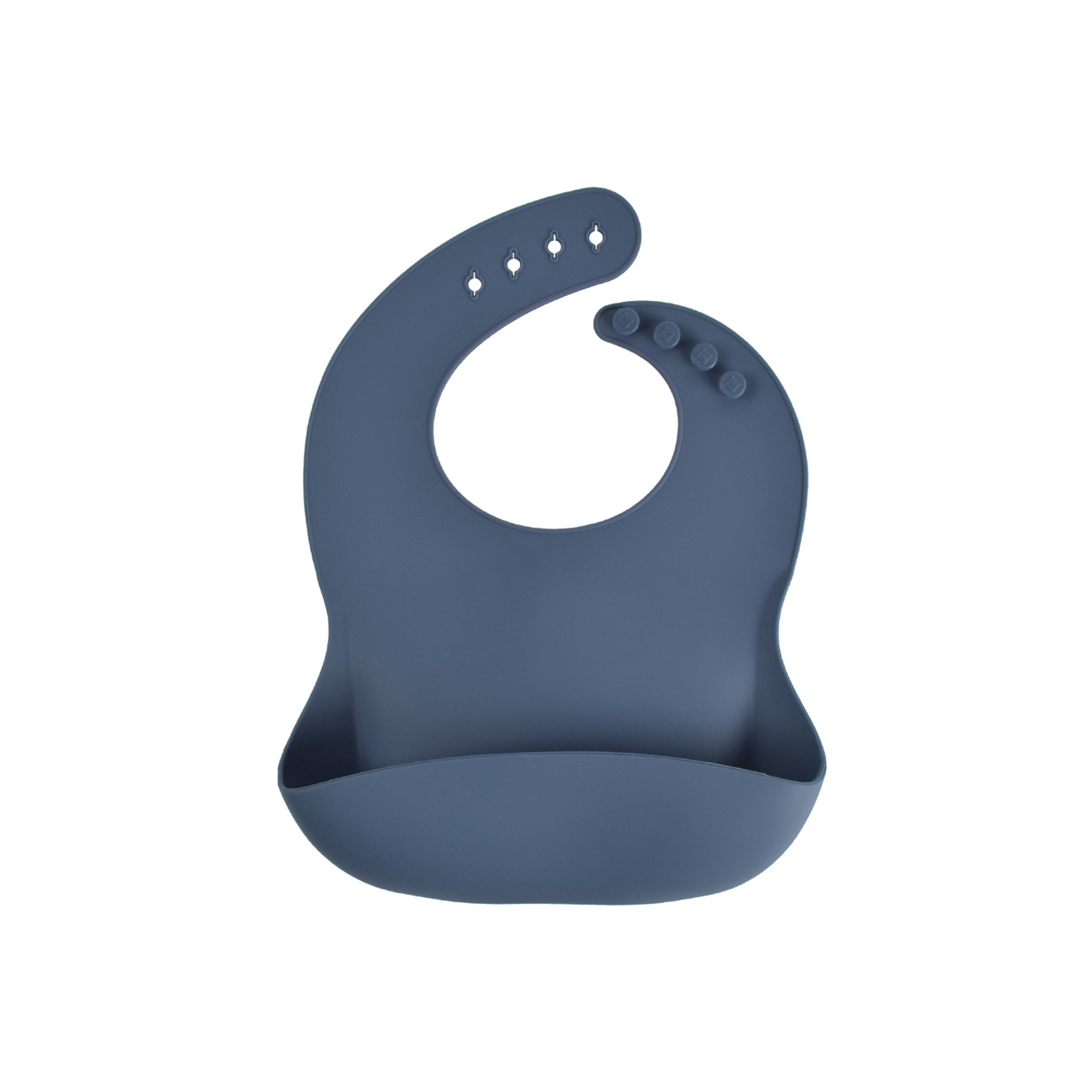 Soft Food Grade Silicone Baby Bib Adjustable 24