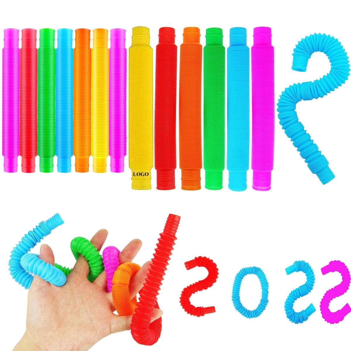 Pop Tube Toys Fidget Unique For Kid Fine Motor Skills 2