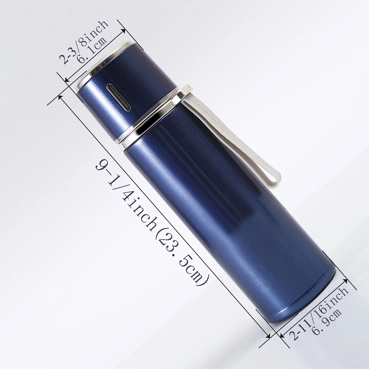 17oz Insulated Vacuum Flask, custom water bottle with logo imprint 3