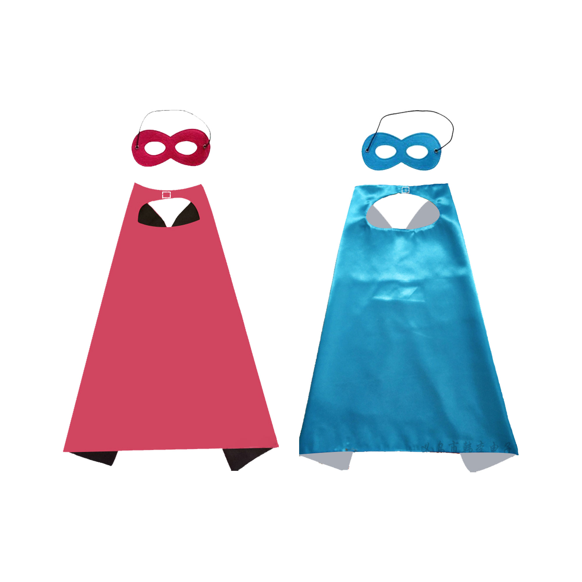 Double layered Halloween Children's Hero Cloak Mask Set 1