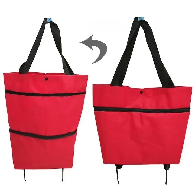 Supermarket Shopping Bag with Wheels 2