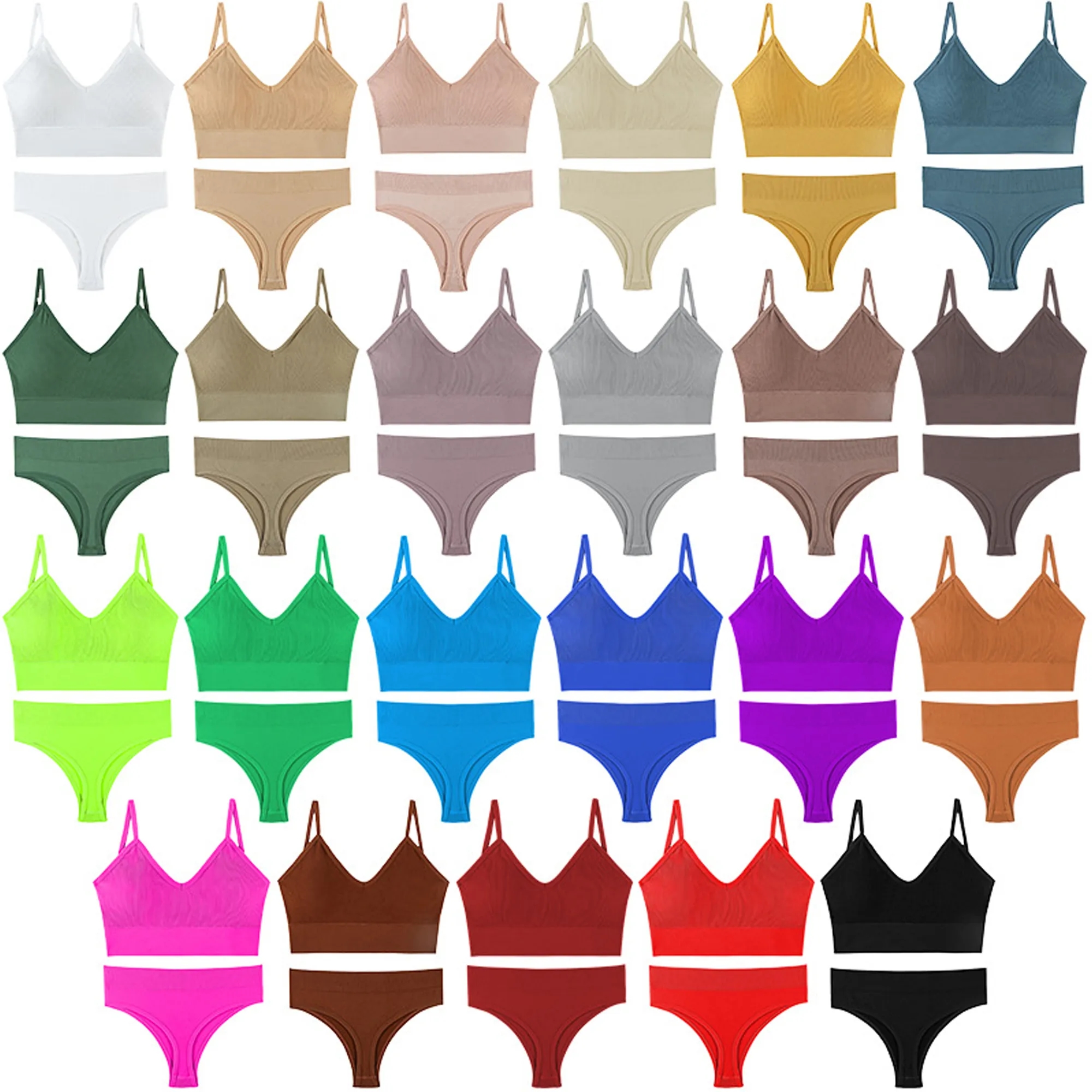 Seamless Bra Underwear Set 4