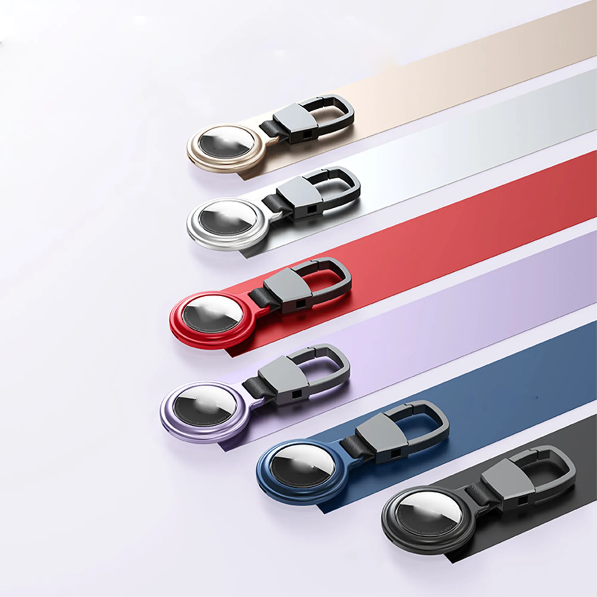 MOQ 50 Magnetic Metal Tracker Case Keychain Protective Cover 3