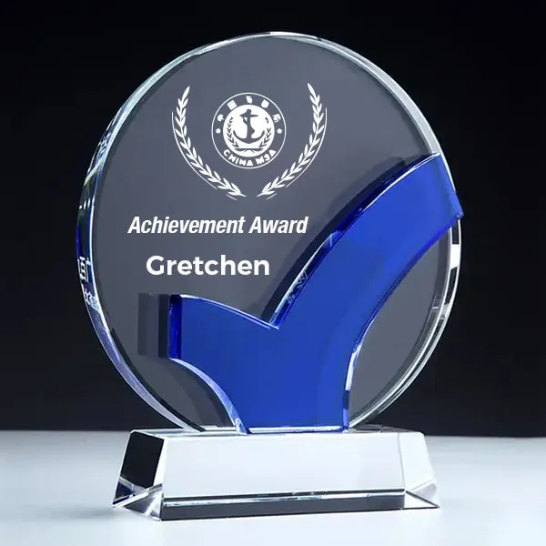 Accomplishment Circle Crystal Award 4