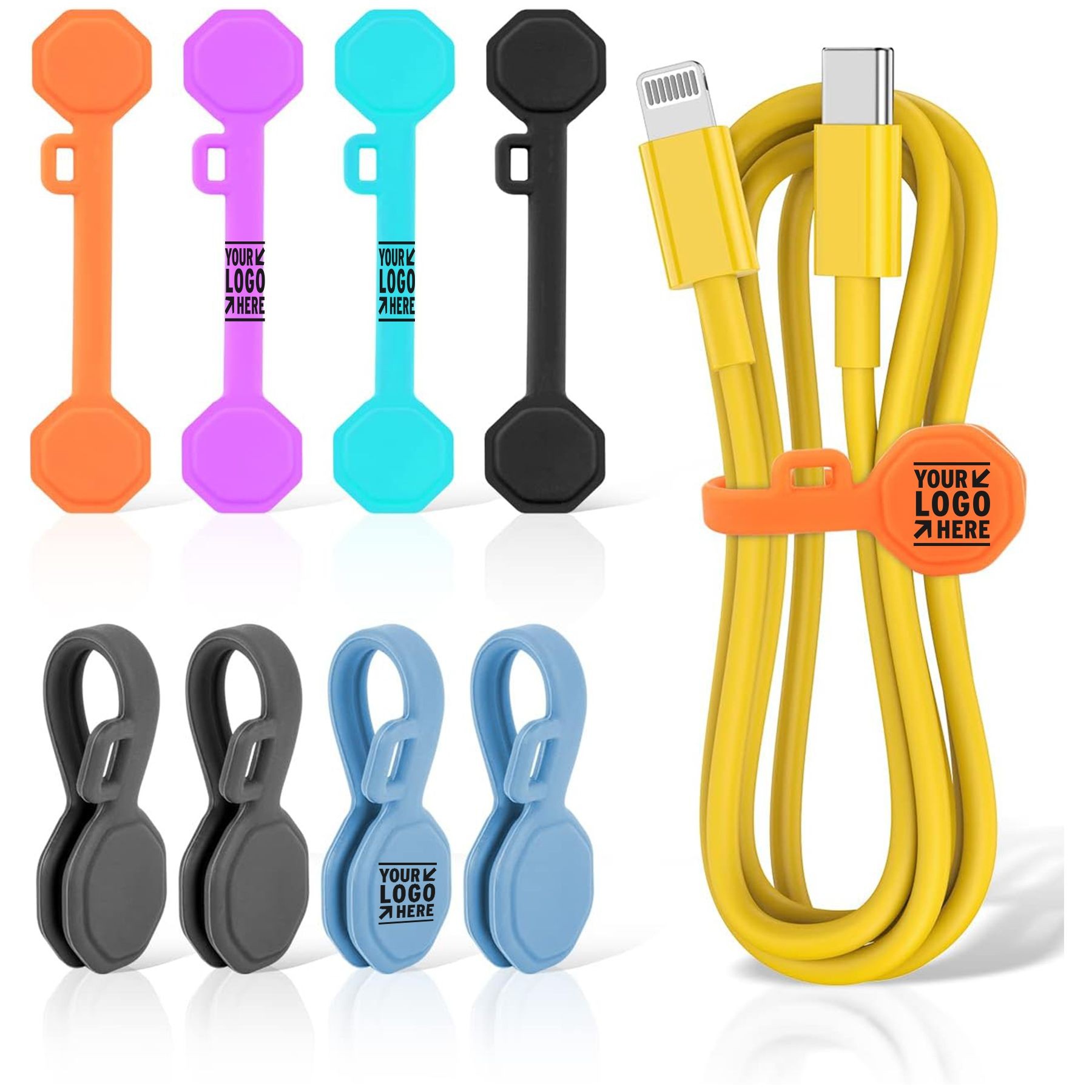 Silicone Magnetic Cable Ties 1