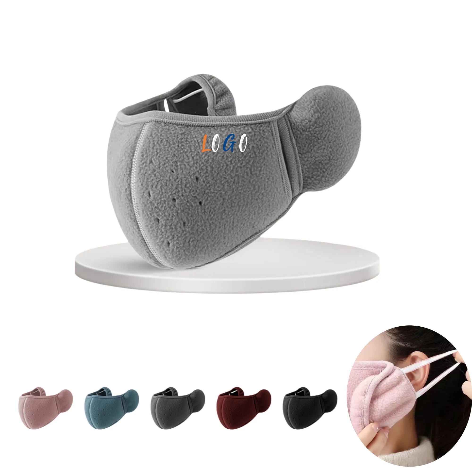 Unisex Breathable Winter Warm Windproof Mask Half Face Earfl 2